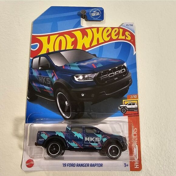 2024 Hot Wheels - #43 19 Ford Ranger Raptor BLUE - Picture 1 of 4